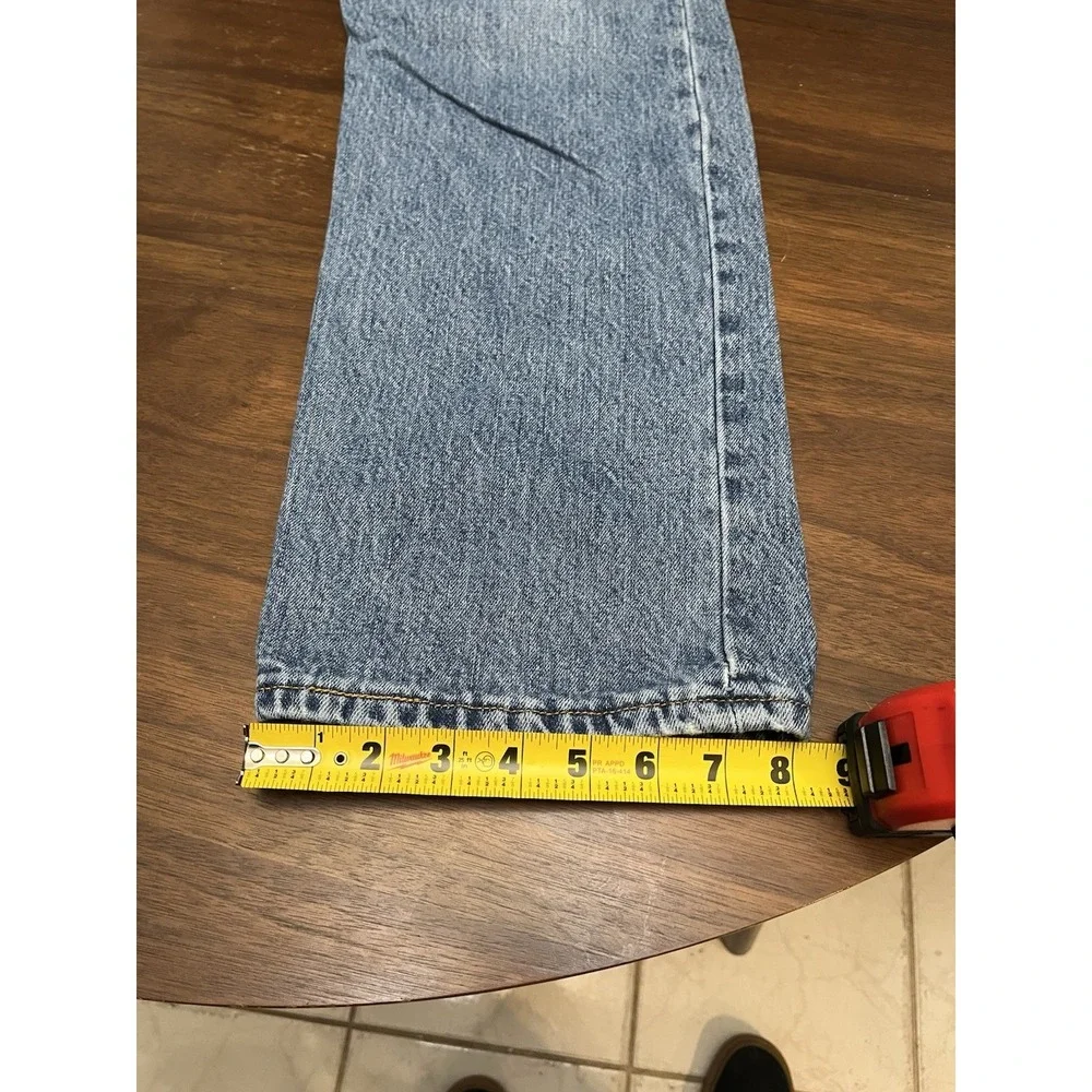 Levi's 501 Men's 34x32 Y2K Straight Jeans Blue Denim Medium Wash Button Fly